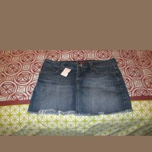 Guess Denim Mini Skirt Button Fly
